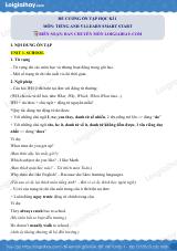 Đề cương ôn tập HK1 Tiếng Anh 5 iLearn Smart Start có đáp án